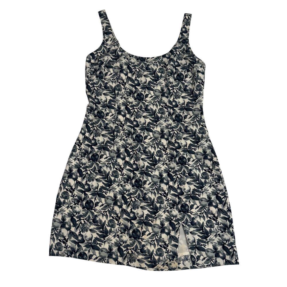 Abercrombie & Fitch Mini Dress 90s Blue and White Floral Pattern size Small - Picture 6 of 7